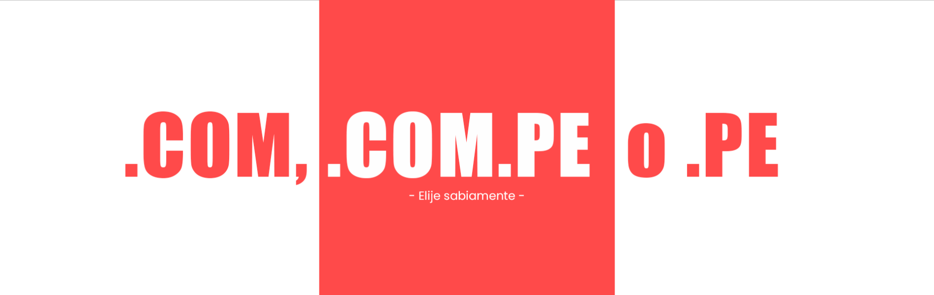 ¿Qué dominio me conviene .com o .pe?